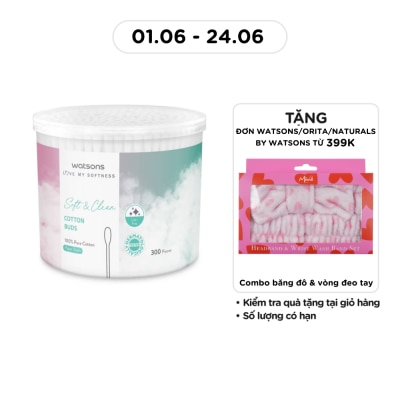 WATSONS - Paper Shaft Cotton Buds 300s