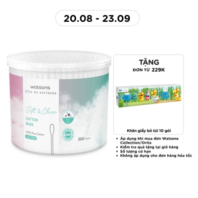 WATSONS - Paper Shaft Cotton Buds 300s image