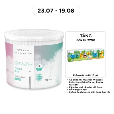 WATSONS - Paper Shaft Cotton Buds 300s image