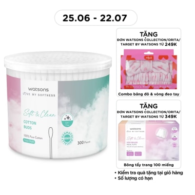 WATSONS - Paper Shaft Cotton Buds 300s