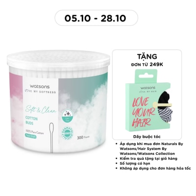 WATSONS Paper Shaft Cotton Buds 300s image