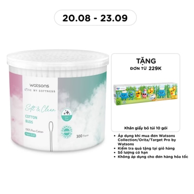 WATSONS - Paper Shaft Cotton Buds 300s image
