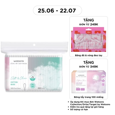 WATSONS - Paper Shaft Cotton Buds&nbsp; 200s