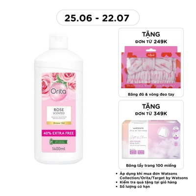 ORITA - Gel Tắm Orita Hương Hoa Hồng Rose Scented Shower Gel 1400ml