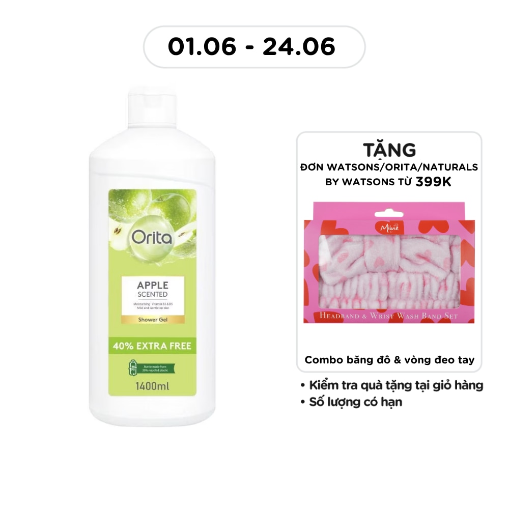 Gel Tắm Orita Hương Táo Xanh Apple Scented Shower Gel 1400ml