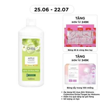 ORITA - Gel Tắm Orita Hương Táo Xanh Apple Scented Shower Gel 1400ml