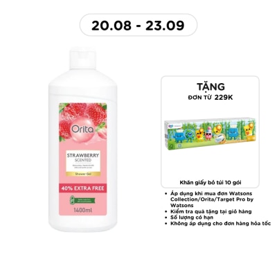 ORITA - Gel Tắm Orita Hương Dâu Strawberry Scented Shower Gel 1400ml image