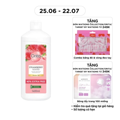 ORITA - Gel Tắm Orita Hương Dâu Strawberry Scented Shower Gel 1400ml