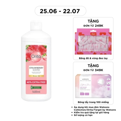 ORITA - Gel Tắm Orita Hương Dâu Strawberry Scented Shower Gel 1400ml