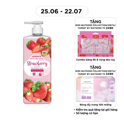 WATSONS - Love My SKin Strawberry Scented Cream Body Wash 1000ml