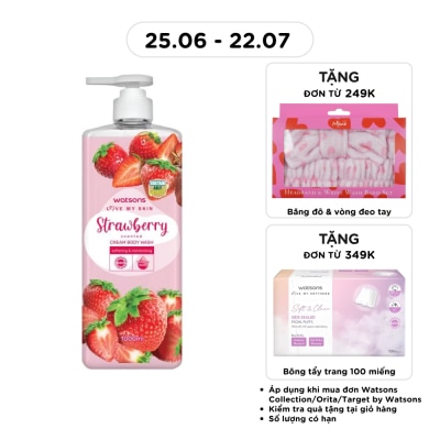 WATSONS - Kem Tắm Watsons Love My Skin Hương Dâu Tây Cream Body Wash 1000ml