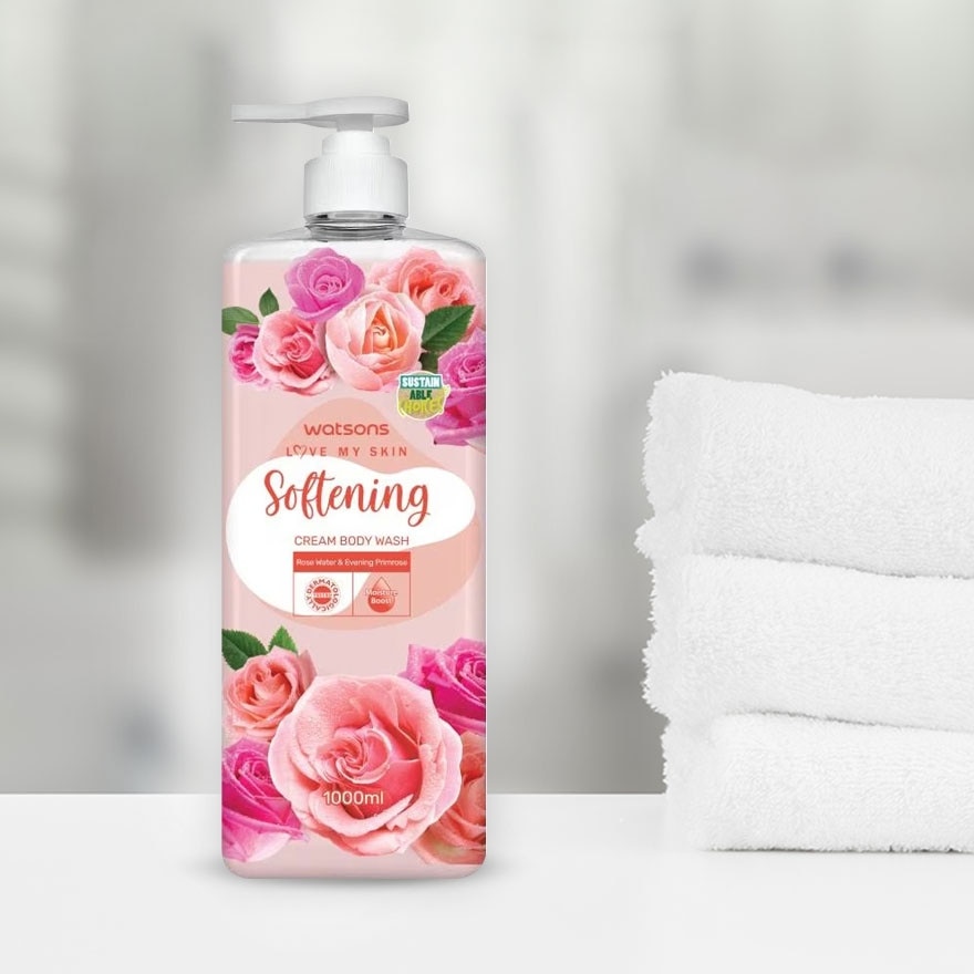 Love My Skin Softening Cream Body Wash 1000ml