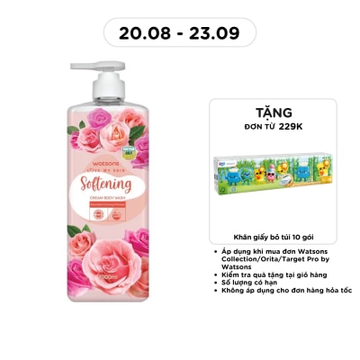 WATSONS - Kem Tắm Watsons Love My Skin Softening Cream Body Wash 1000ml image