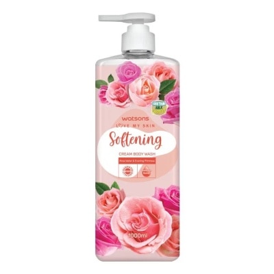 WATSONS Kem Tắm Watsons Love My Skin Softening Cream Body Wash 1000ml