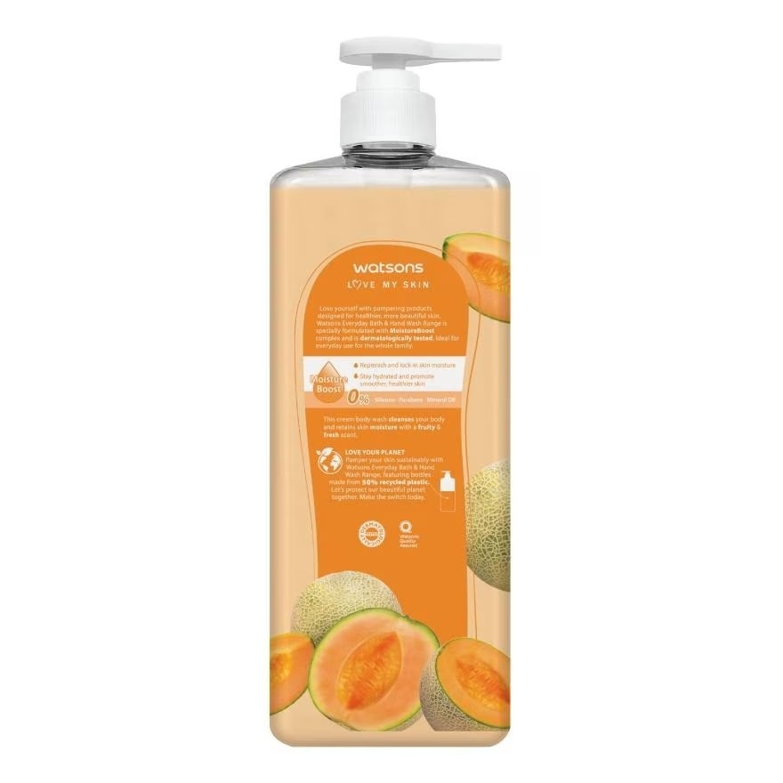 Love My Skin Cantaloupe Scented Cream Body Wash 1000ml