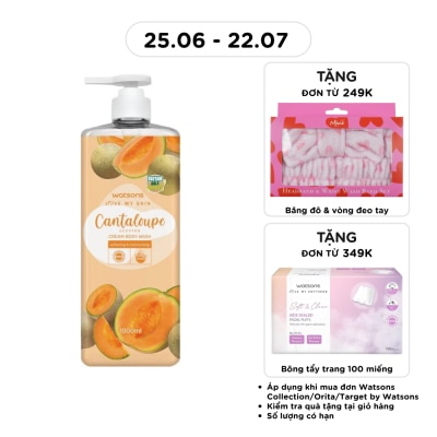 WATSONS - Kem Tắm Watsons Love My Skin Hương Dưa Lưới Cream Body Wash 1000ml