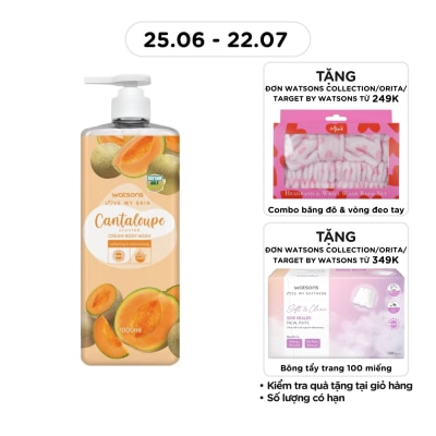 WATSONS - Love My Skin Cantaloupe Scented Cream Body Wash 1000ml
