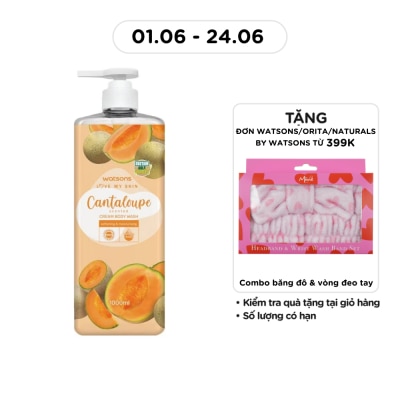 WATSONS - Love My Skin Cantaloupe Scented Cream Body Wash 1000ml