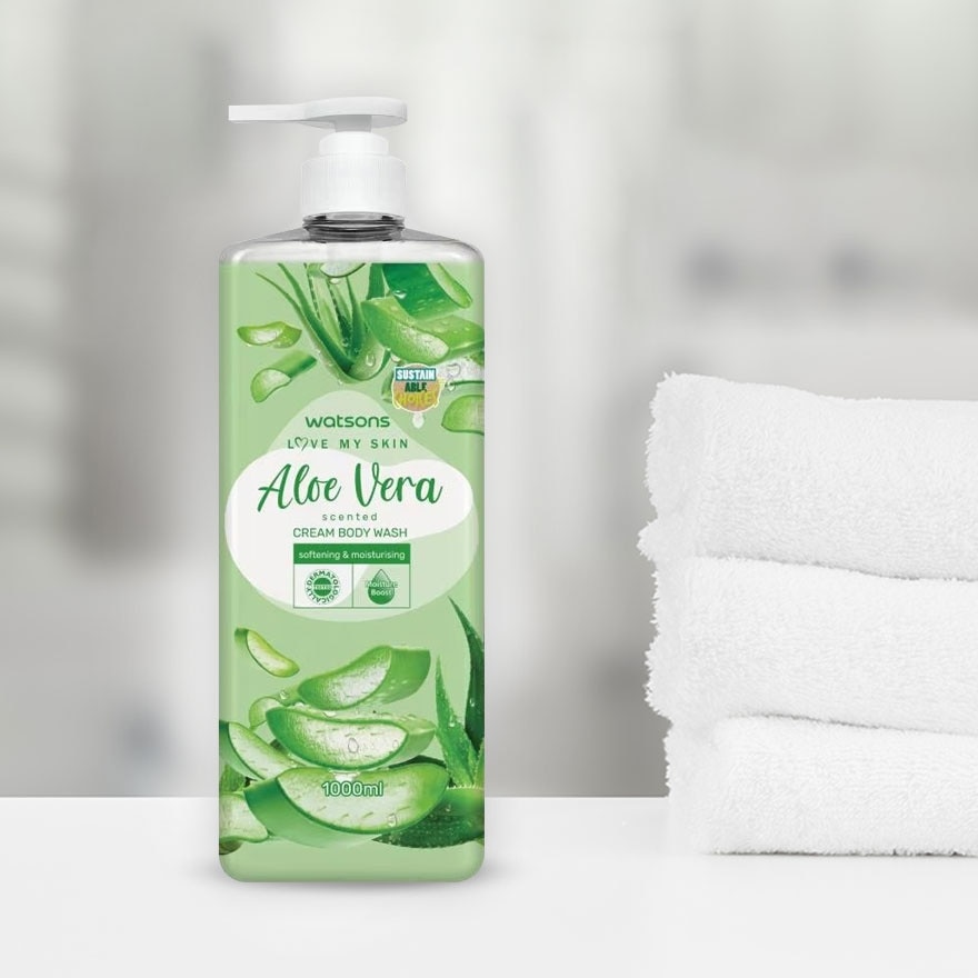 Love My Skin Aloe Vera Scented Cream BodyWash 1000ml