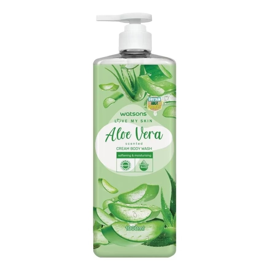 Love My Skin Aloe Vera Scented Cream BodyWash 1000ml