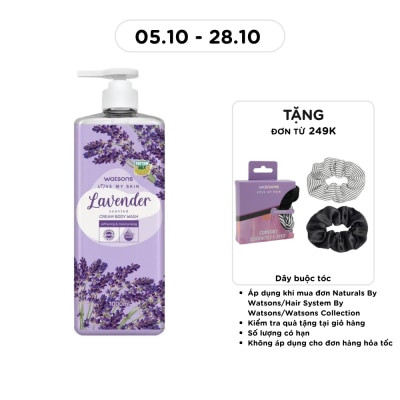 WATSONS Kem Tắm Watsons Love My Skin Hương Oải Hương Cream Body Wash 1000ml image