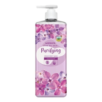 WATSONS - Kem Tắm Watsons Love My Skin Purifying Cream Body Wash 1000ml