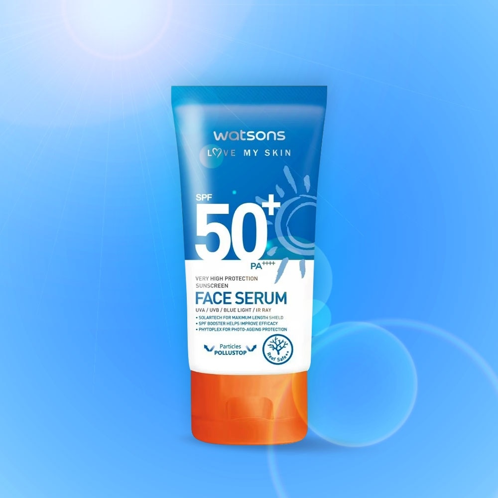 Tinh Chất Chống Nắng Cho Mặt Watsons Very High Protection Sunscreen Face Serum SPF50 50ml