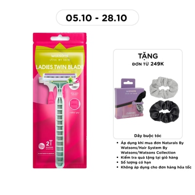 WATSONS Ladies Twin Blade Disposable Razors 2pcs image