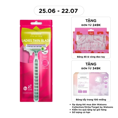WATSONS - Ladies Twin Blade Disposable Razors 2pcs image