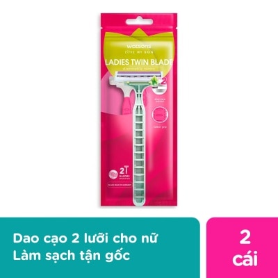 WATSONS Watsons Ladies Twin Blade Disposable Razors 2pcs