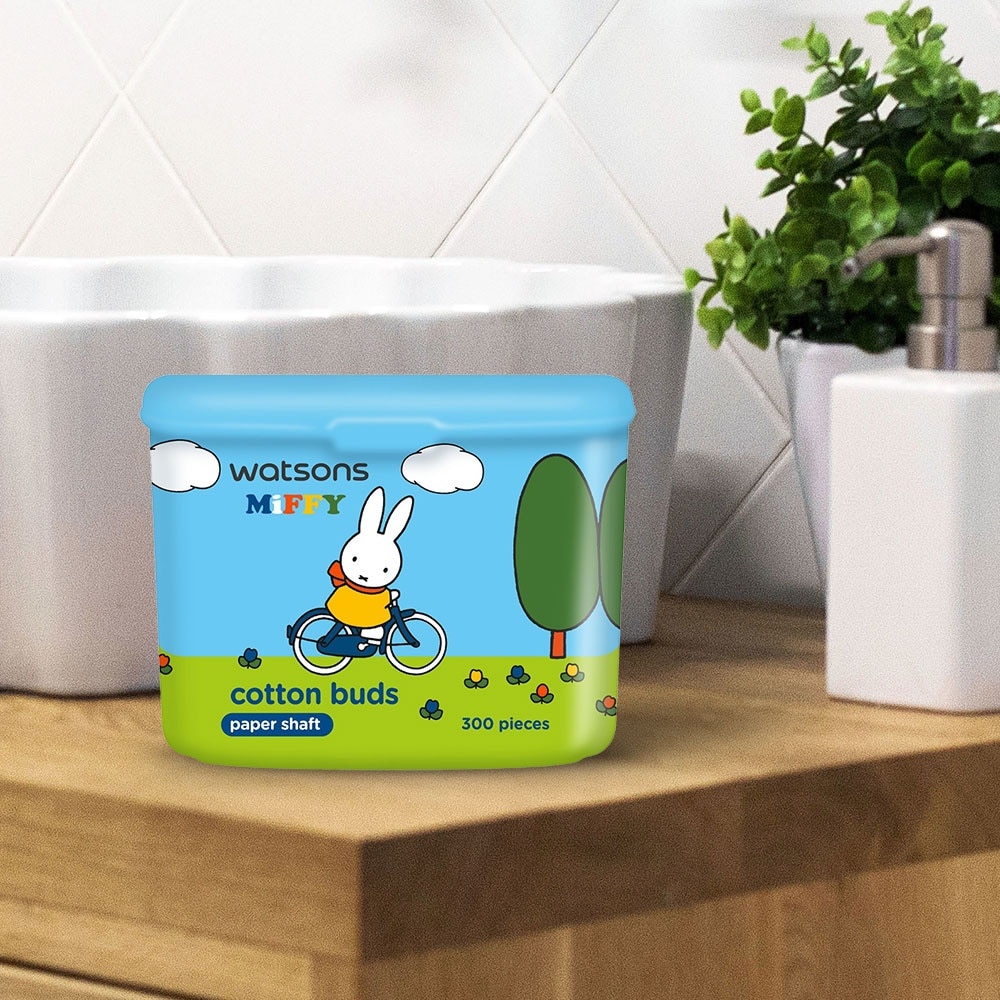 Tăm Bông Thân Giấy Watsons Miffy 300pcs