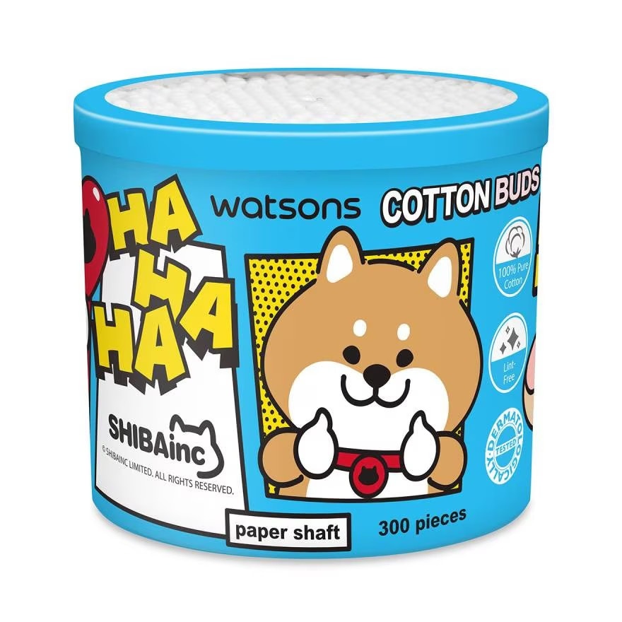 Tăm Bông Thân Giấy Watsons Cotton Buds Shibainc Comics 300pcs