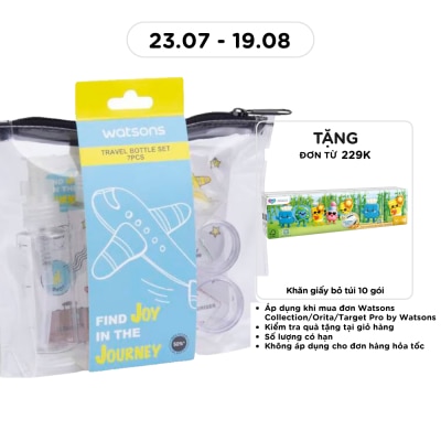 WATSONS - Bộ Chai Rỗng Watsons 7 Món Du Lịch Tiện Dụng image