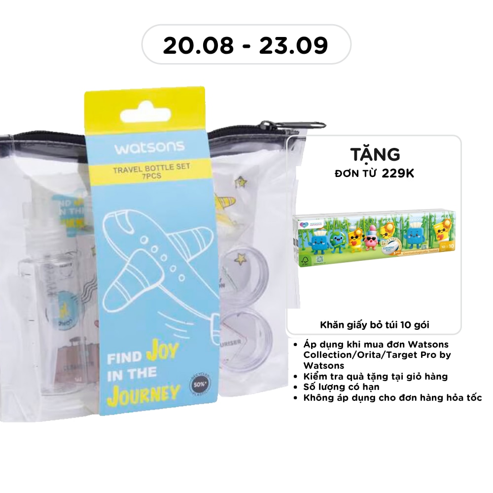Bộ Chai Rỗng Watsons 7 Món Du Lịch Tiện Dụng image