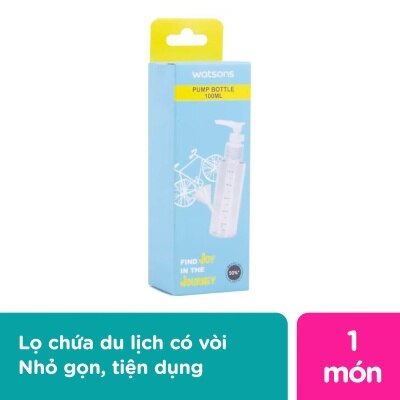 WATSONS Chai Rỗng Pump Watsons Đựng Mỹ Phẩm 100ml