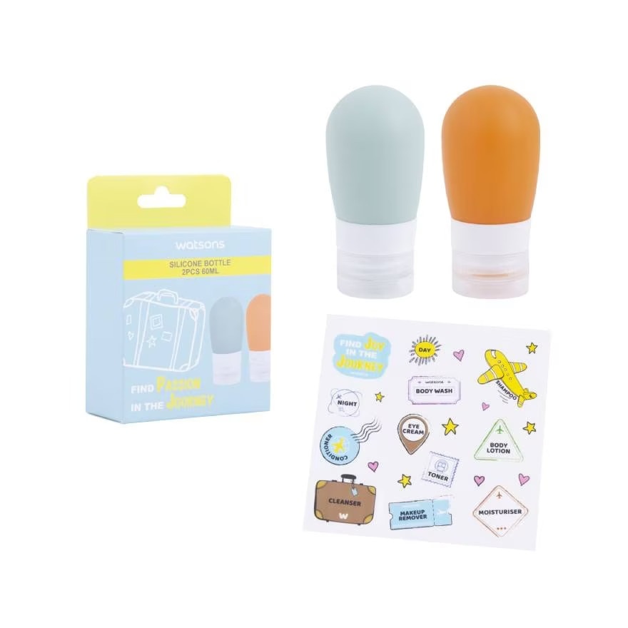 Bộ 2 Chai Rỗng Silicone Watsons 60ml 2pcs