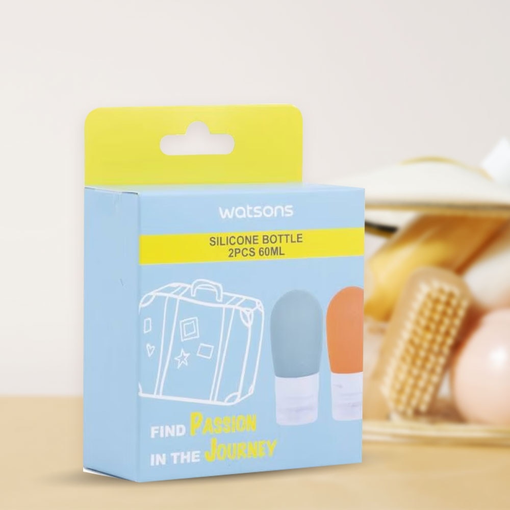 Bộ 2 Chai Rỗng Silicone Watsons 60ml 2pcs