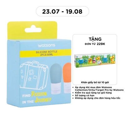 WATSONS - Bộ 2 Chai Rỗng Silicone Watsons 60ml 2pcs image