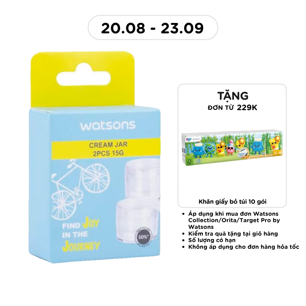 Bộ 2 Hũ Chiết Kem Dưỡng Watsons 15g 2pcs image
