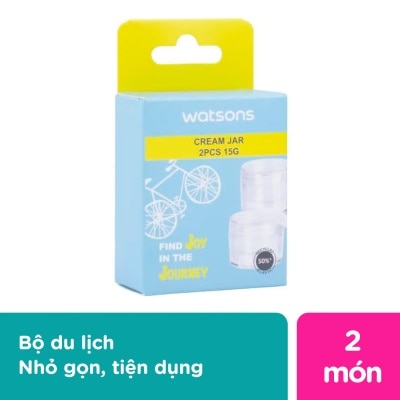 WATSONS Bộ 2 Hũ Chiết Kem Dưỡng Watsons 15g 2pcs