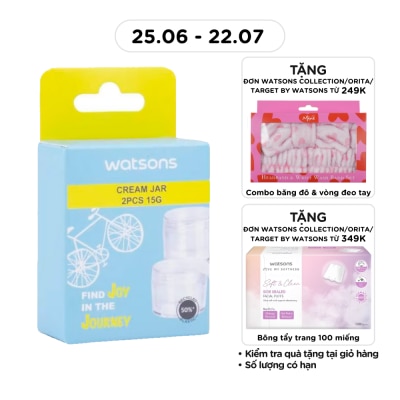 WATSONS - Bộ 2 Hũ Chiết Kem Dưỡng Watsons 15g 2pcs