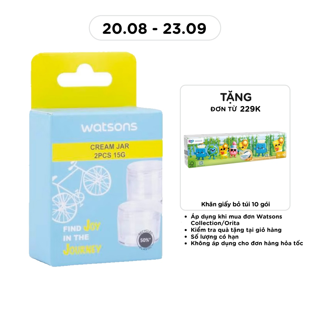Bộ 2 Hũ Chiết Kem Dưỡng Watsons 15g 2pcs image