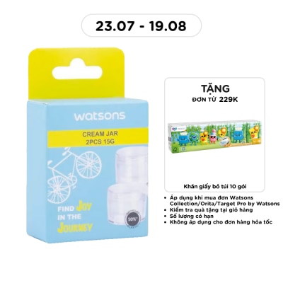 WATSONS - Bộ 2 Hũ Chiết Kem Dưỡng Watsons 15g 2pcs image
