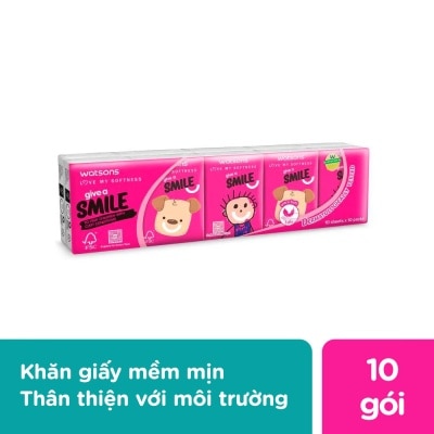 WATSONS Lốc Khăn Giấy Bỏ Túi Watsons Charity Smile Campaign