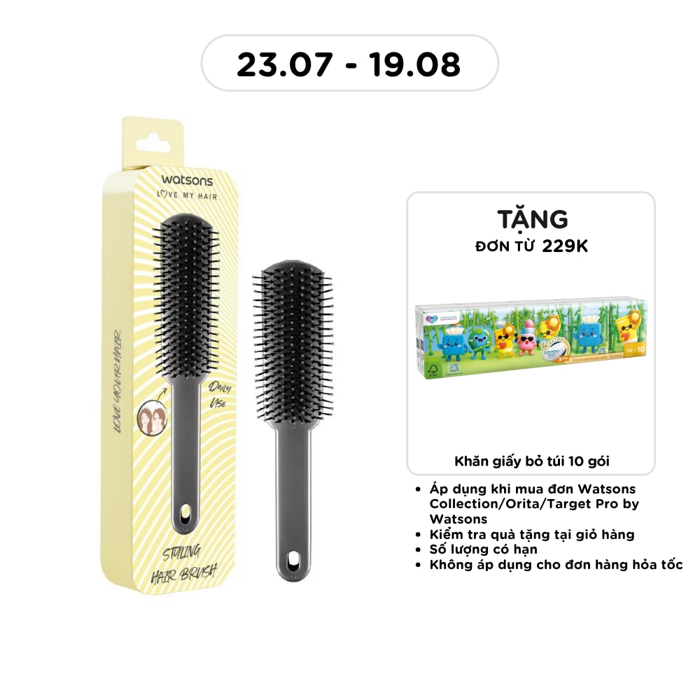 Lược Tạo Kiểu Chuyên Nghiệp Watsons Styling Hair Brush 1pcs