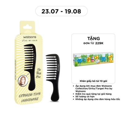 WATSONS - Lược Gỡ Rối Răng Thưa Watsons Detangling Comb 1pcs image