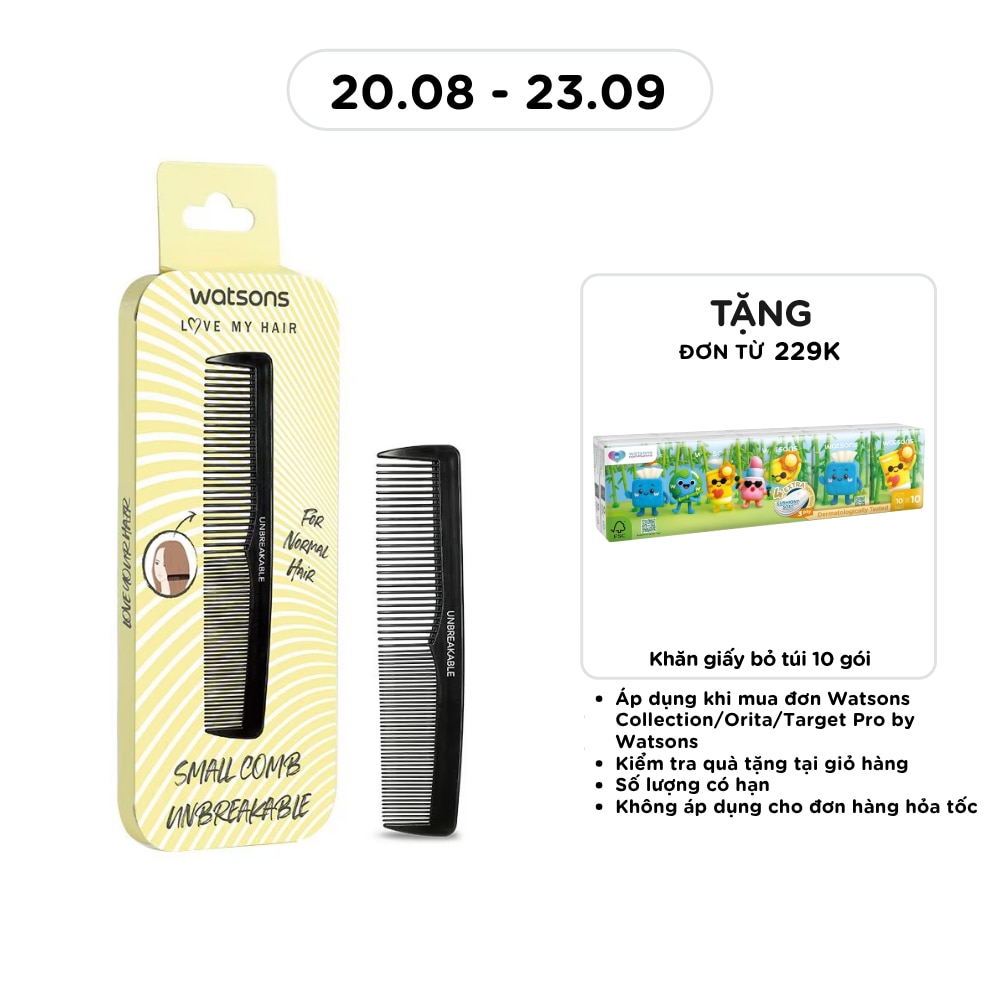 Lược Nhỏ Watsons Small Comb Unbreakable 1pcs image