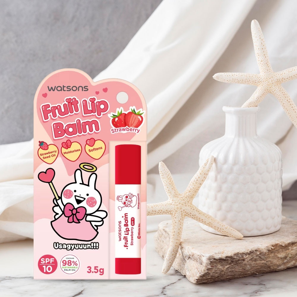Son Dưỡng Chống Nắng Watsons Hương Dâu SPF10 3.5g (Usagyuuun)