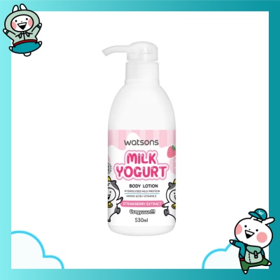 WATSONS Sữa Dưỡng Thể Watsons Sữa Chua & Dâu Tây 530ml (Usagyuuun)