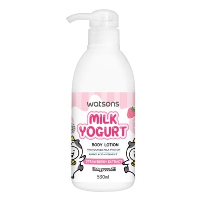 WATSONS Sữa Dưỡng Thể Watsons Sữa Chua & Dâu Tây 530ml (Usagyuuun)